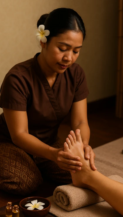 Kobieta w salonie SPA